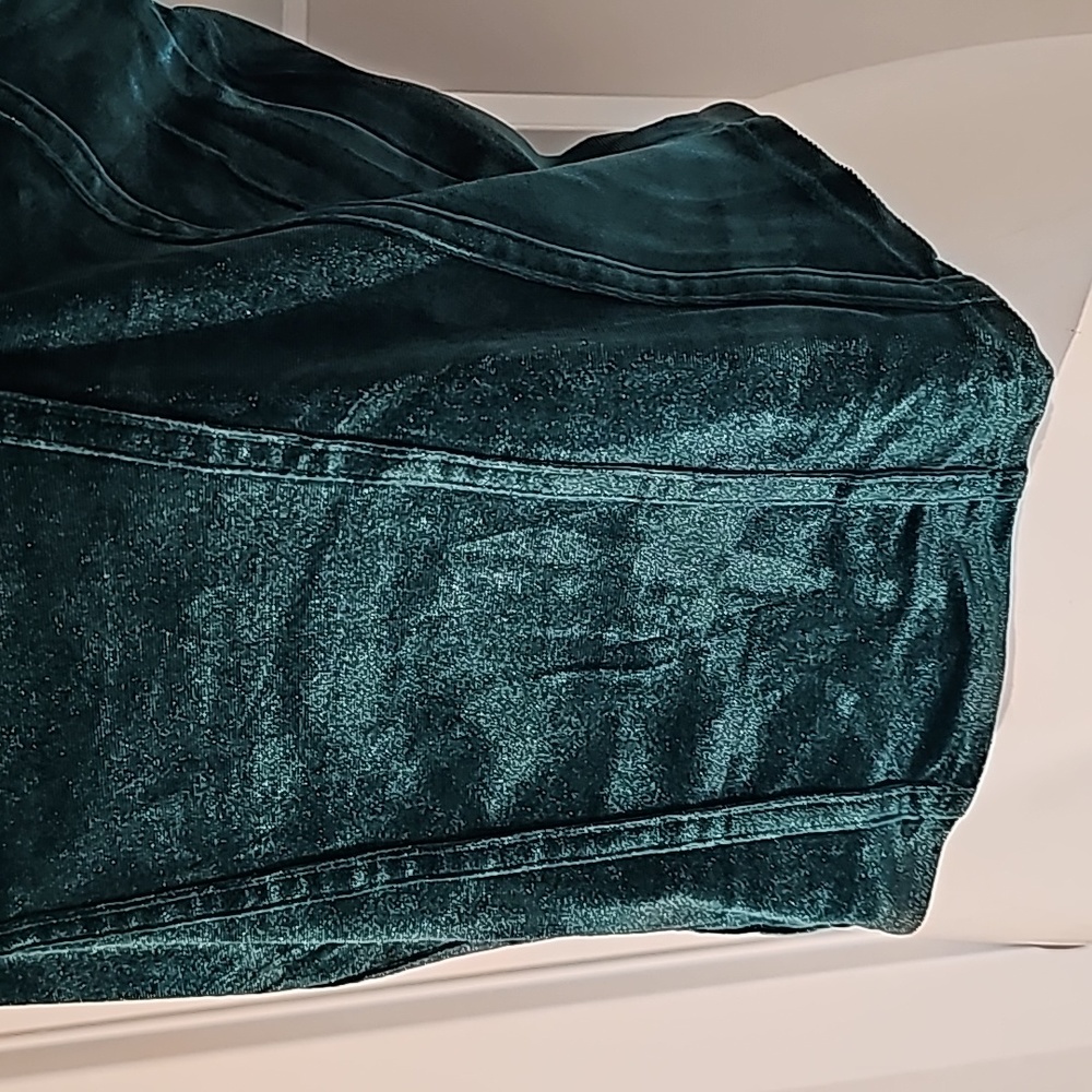 Just Polly New York Emerald Green Corset Style Top - Picture 5 of 10
